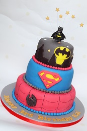 superhero cake lego batman